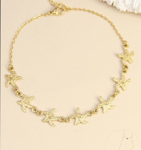 Chaine de cheville étoile de mer