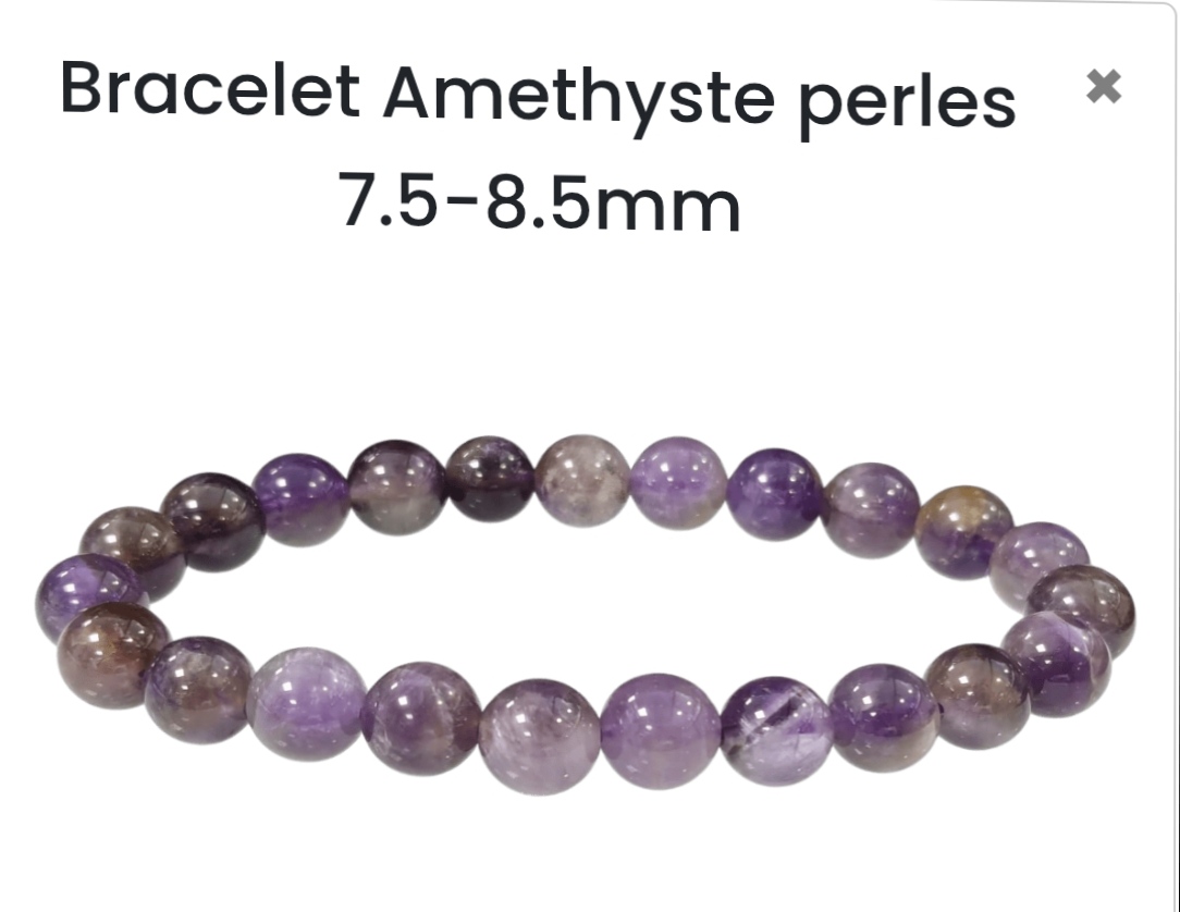 Bracelet en pierre naturelle Amethyste