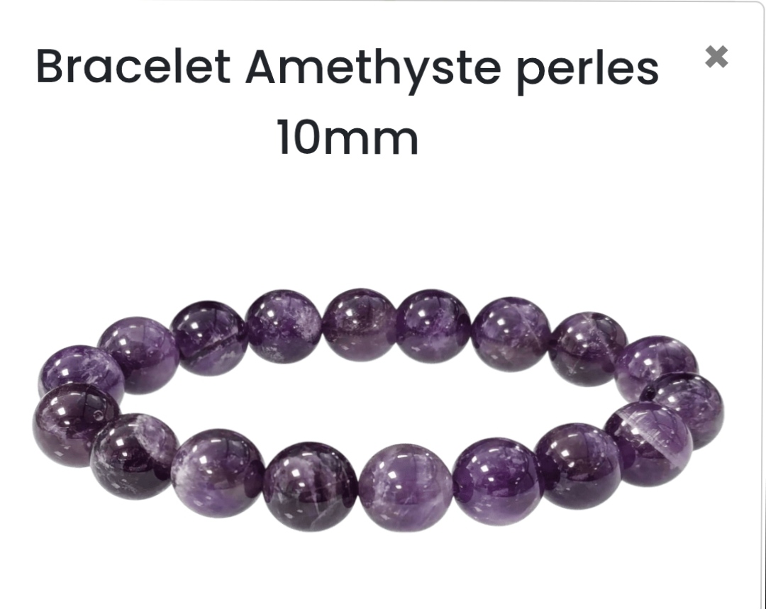 Bracelet en pierre naturelle Amethyste