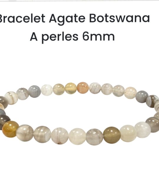 Bracelet en pierre naturelle Agate Botswana