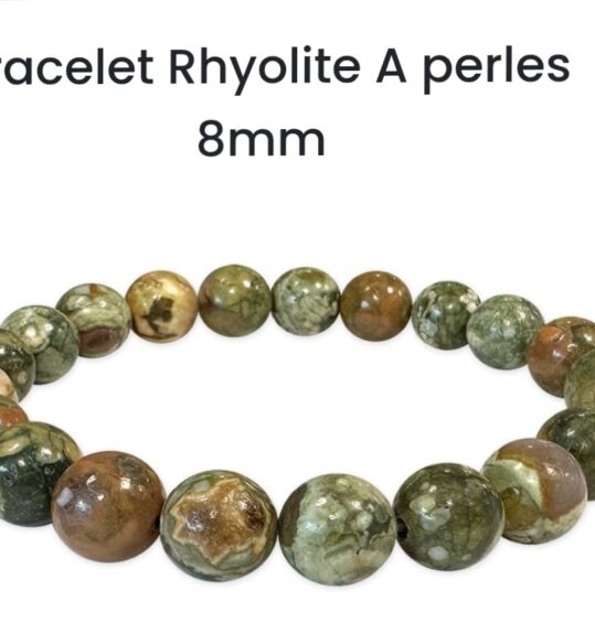 Bracelet en pierre naturelle Rhyolite