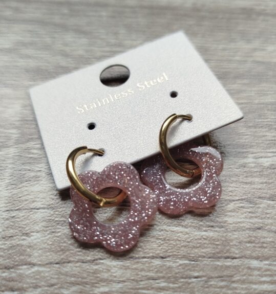 Boucle D'oreille Fleur Blush